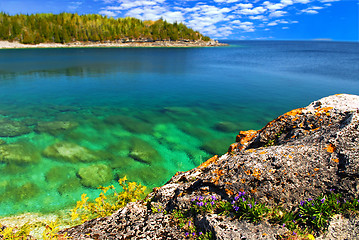 Image showing Scenic lake view