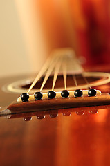 Image showing Guitar bridge