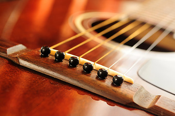 Image showing Guitar bridge