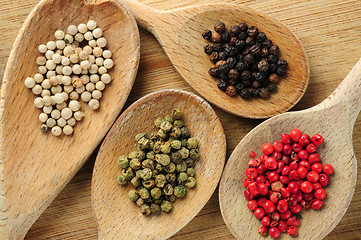 Image showing Assorted peppercorns