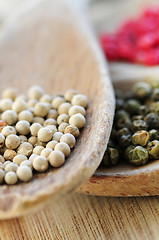 Image showing Assorted peppercorns