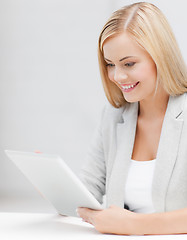 Image showing woman with tablet pc