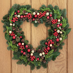 Image showing Traditional Christmas Wreath