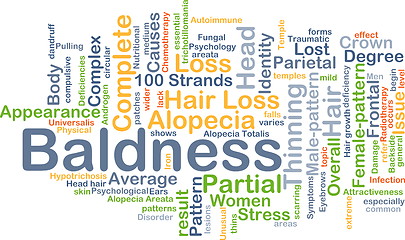 Image showing Baldness background concept