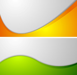 Image showing Abstract wavy corporate banners