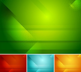 Image showing Bright abstract vector tech backgrounds
