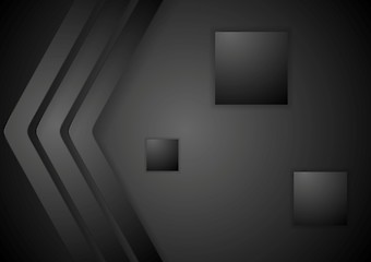 Image showing Dark abstract corporate tech background