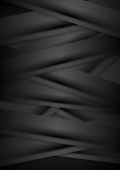 Image showing Black concept corporate abstract background with stripes