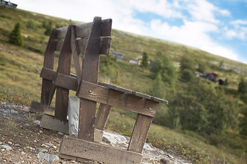 Image showing Bench at Rondane National Park