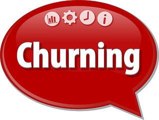 Image showing Churning   Business term speech bubble illustration