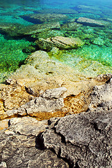 Image showing Rock and water background