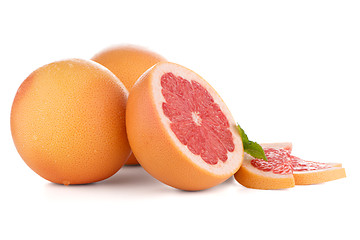 Image showing Ripe red grapefruit