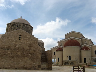 Image showing Old and new church