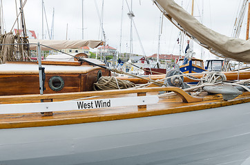 Image showing deck of old boat