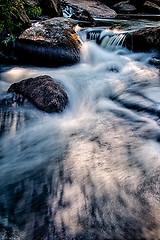 Image showing river stream flowing over rocks