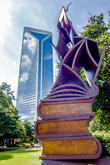 Image showing charlotte nc skyline and street scenes during day time