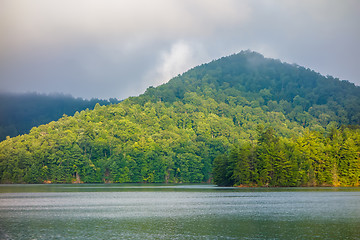 Image showing lake santeetlah scenery in great smoky mountains