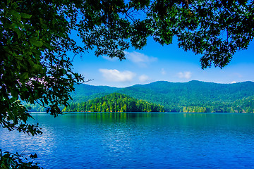 Image showing lake santeetlah scenery in great smoky mountains