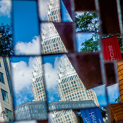 Image showing charlotte nc skyline and street scenes during day time