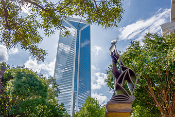 Image showing charlotte nc skyline and street scenes during day time