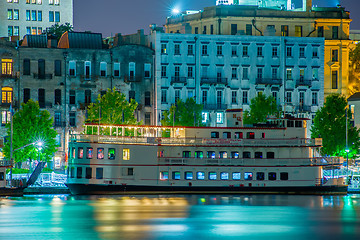 Image showing River Street at Twilight in Savannah Georgia