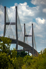 Image showing Talmadge Memorial Bridge in savannah georgia