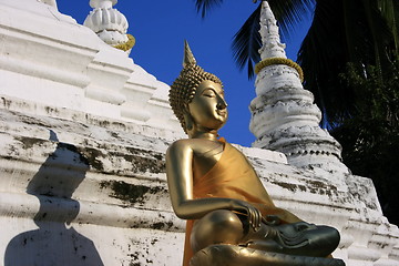 Image showing Buddha and chedi