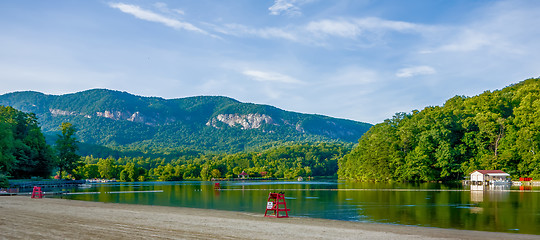 Image showing chimney rock town and lake lure scenes