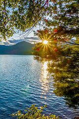 Image showing lake santeetlah scenery in great smoky mountains