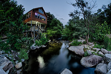 Image showing town of chimney rock in north carolina near lake lure