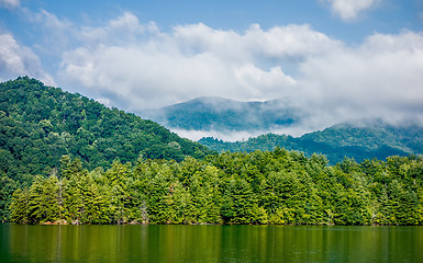 Image showing lake santeetlah scenery in great smoky mountains