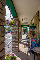 Image showing small chimney rock town near lake lure in north carolina