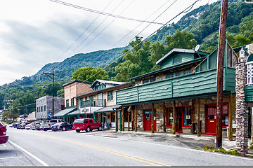 Image showing small chimney rock town near lake lure in north carolina