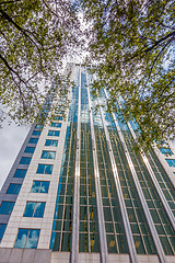 Image showing charlotte nc skyline and street scenes during day time