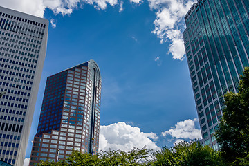 Image showing charlotte nc skyline and street scenes during day time