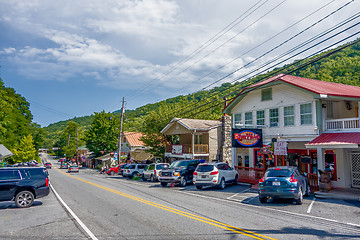 Image showing small chimney rock town near lake lure in north carolina