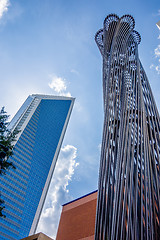 Image showing charlotte nc skyline and street scenes during day time