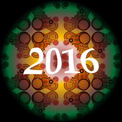 Image showing 2016 creative greeting card design