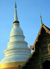Image showing Chedi and temple