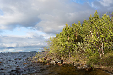 Image showing lake Inari, Lapland, Finland