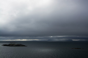 Image showing Atlantic at Henningsvaer, Lofoten, Norway