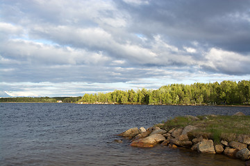 Image showing lake Inari, Lapland, Finland