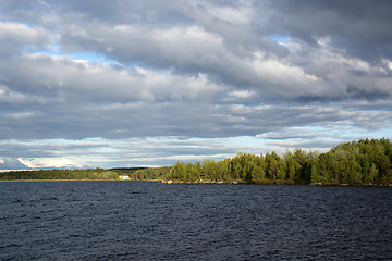 Image showing lake Inari, Lapland, Finland