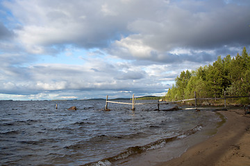 Image showing lake Inari, Lapland, Finland