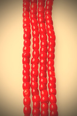 Image showing beads from red coral