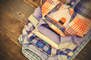 Image showing colorful shirts