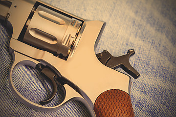 Image showing part of an old nagan revolver