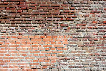 Image showing old weathered brick wall texture