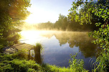 Image showing Morning fishing