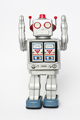 Image showing robot toy surrender